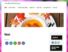 Tablet Screenshot of goodfoodhealth.com